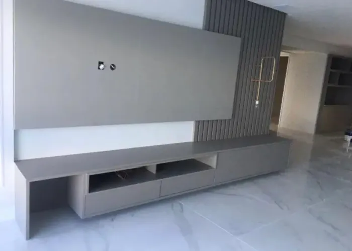 Rack e painel planejado 