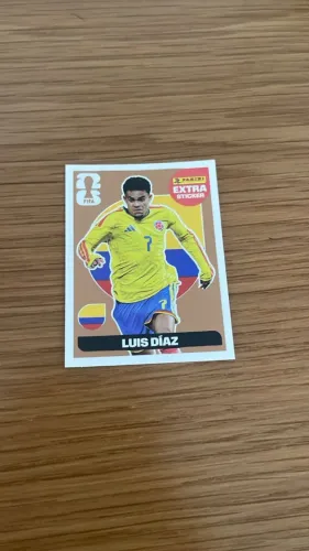 Figurinha Extra Sticker Legend Bronze Luis Díaz Copa 2026