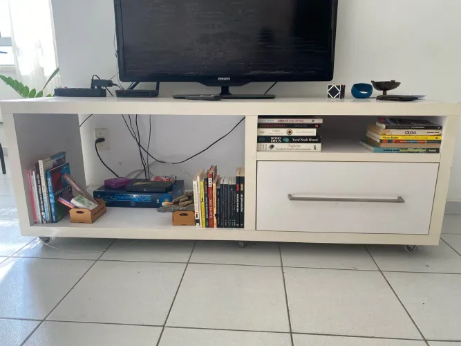 Rack branco 1,60x50cm