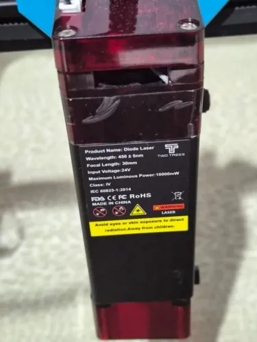 Máquina Gravadora Laser Corte Tts-10 Pro 80W 300×300mm 10W + ROLO