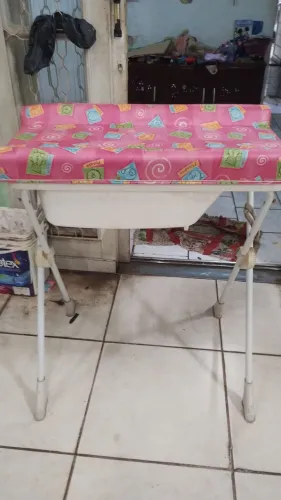 suporte de banheira com trocador