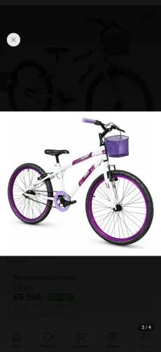 Bicicleta infantil feminina