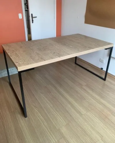 Mesa de Jantar Etna 1.60m x 0.90m Modelo Industrial (apenas a mesa)