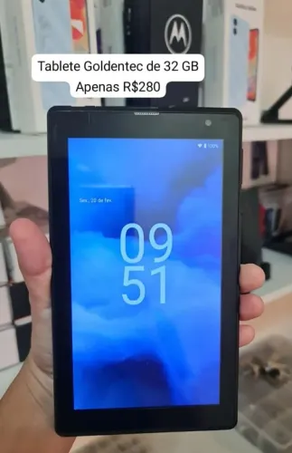 Tablete goldentec 32GB ( pega chip e cartão)