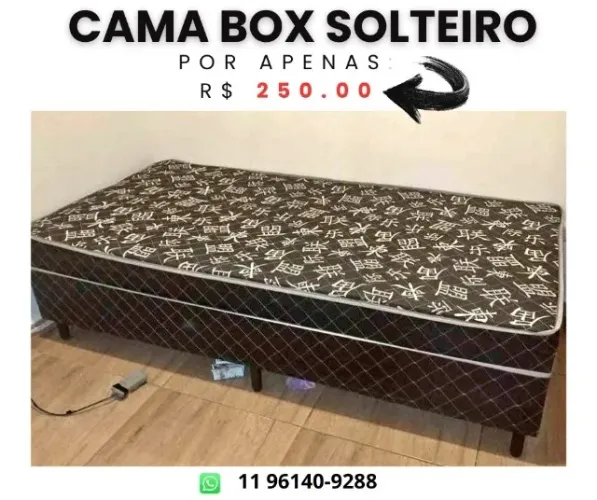 cama box solteiro (promoção imperdivel)