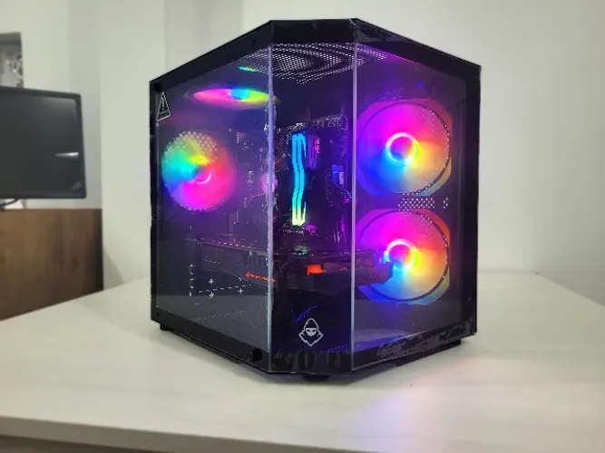PC gamer Intel Core i3 Décima Geração placa de vídeo Nvidia Gabinete Aquario Gamer Windows