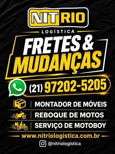NIT RIO LOGÍSTICA FRETES, MUDANÇAS , REBOQUE BIKES ELÉTRICA E MOTO , MONTADOR DE MOVEIS