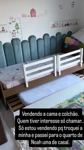 Cama e colchão infantil