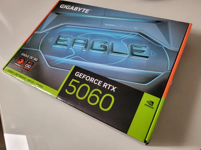 PLACA DE VÍDEO RTX 5060 GIGABYTE EAGLE 8GB NOVA LACRADA RODA DLSS 5