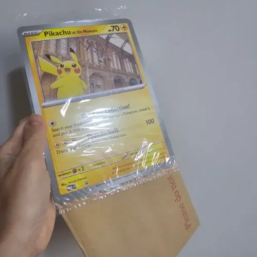 Pokemon Card jumbo original inglês Pikachu at the Museum