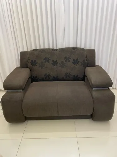 Sofá 2 lugares tecido veludo cotelê