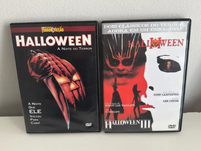 DVD Filmes Halloween 1, 2 e 3