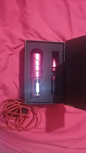 Maquininha de tatuagem Pen Flux Max Pro x-net Rosa pink