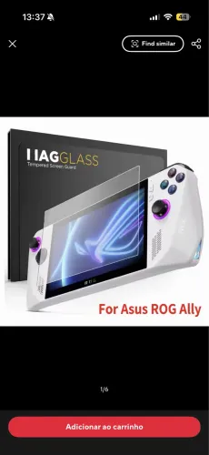 Película de vidro Rog Ally