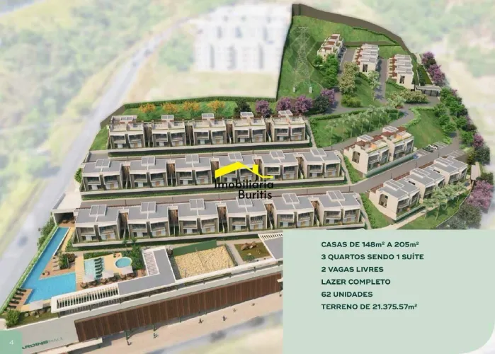 Casa em Condomínio à venda, 3 quartos, 1 suíte, 2 vagas, Buritis - Belo Horizonte/MG
