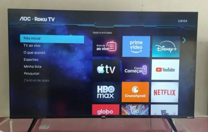 PREÇO QUE CABE NO BOLSO! SMART TV AOC 50" 4K ROKU