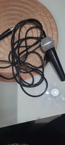 Microfone shure com cabo p10