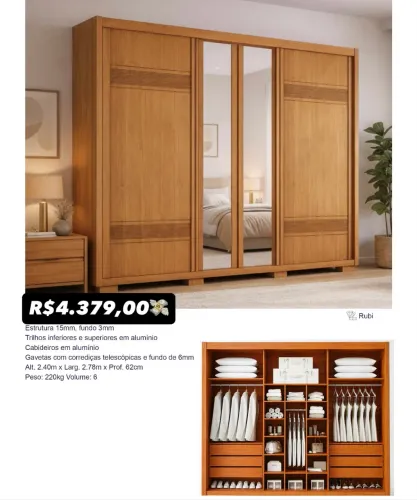 Guarda Roupa Casal Gigante