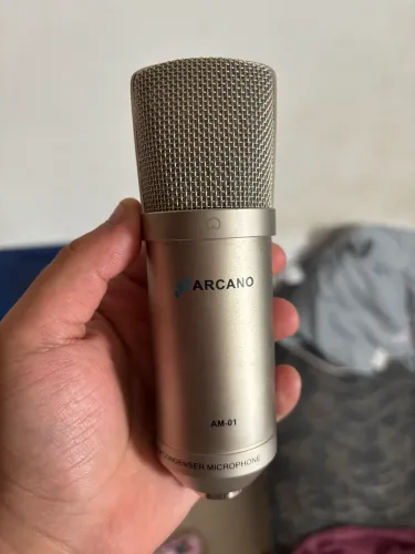 MICROFONE CONDENSADOR ARCANO, TROCO POR MICROFONE DINÂMICO 