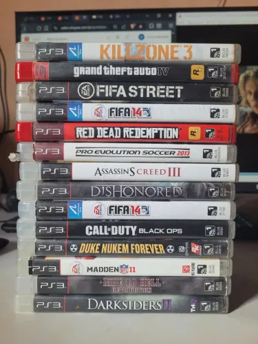 Lote 16 Jogos PS3 Original Mídia Física Manual e Encartes - Coleção Playstation 3 