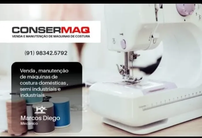 Técnico em manutenção em Máquina de costura.
