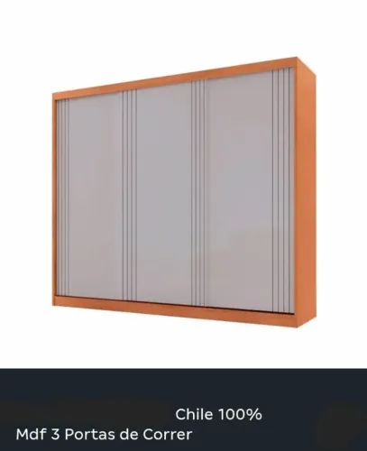 3 portas de guarda roupa de correr 100% MDF