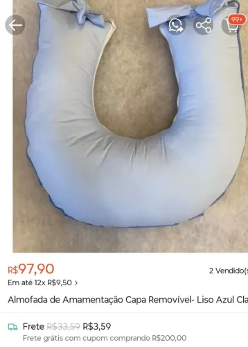 Almofada amamentação