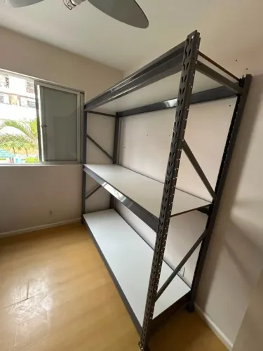 Mini Porta Pallet 2m x 1,20m 3 Níveis com MDF - Pronta Entrega