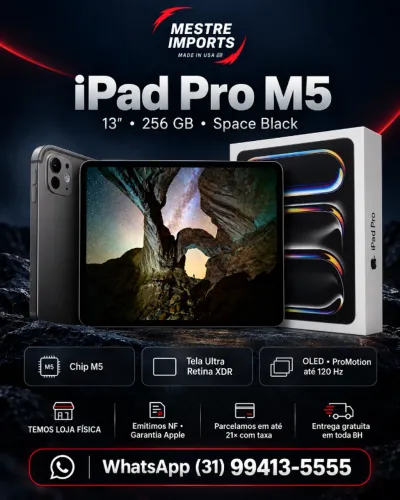 iPad Pro M5 256GB Novo Lacrado Nota Fiscal