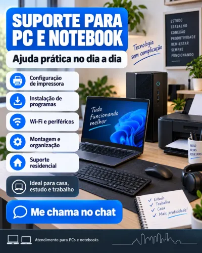 Formatação e manutenção de PC e notebook em Uberlândia