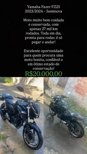 Yamaha FZ25 250 Fazer Flex 2024