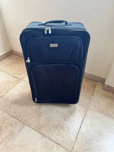 Mala de viagem Protégé azul de tecido - usada