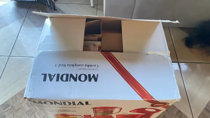 Kit mundial batedeira liquidificador e espremedor vermelho 220 V novo barato