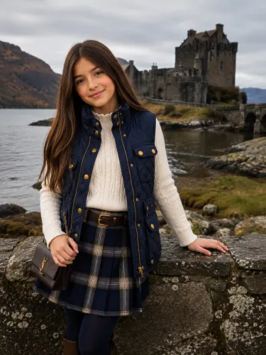 Colete infantil Ralph Lauren azul marinho