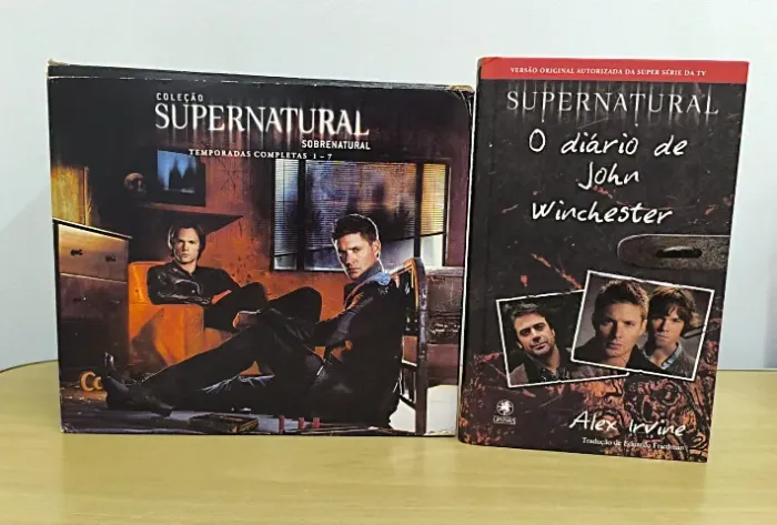 Box Dvd Supernatural 1 A 7 Temporadas - Original + DIÁRIO DE JOHN WINCHESTER DE BRINDE