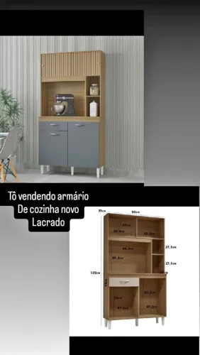 Armário de cozinha novo lacrado na caixa