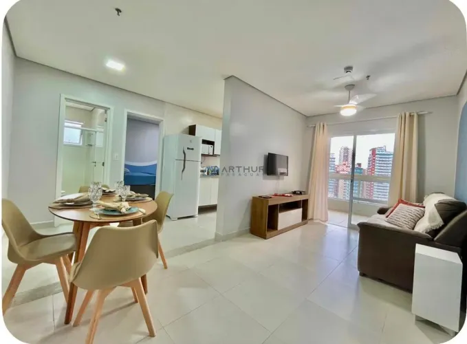 Apartamento à venda com vista Mar e 1 dormitório em Praia Grande no Boqueirão
