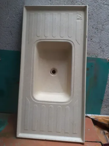 Pia para cozinha de fibra usada! Aceito proposta