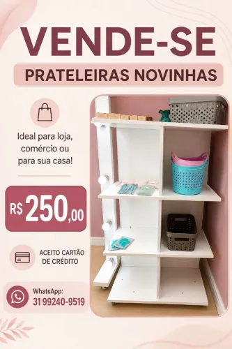 Vende-se Prateleira perfeita para sua loja, comércio e para sua casa. Novinha R$250.00