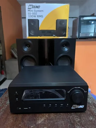 Mini System SS-002 SSOUND 330W CD/MP3 Bluetooth Rádio - Bivolt