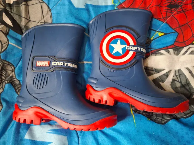 Galocha Infantil Capitão América Marvel Kids - Tam 25/26