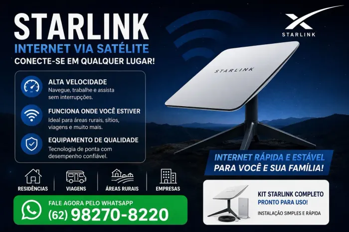 ? INTERNET STARLINK ? CONECTE-SE ONDE VOCÊ ESTIVER! ?