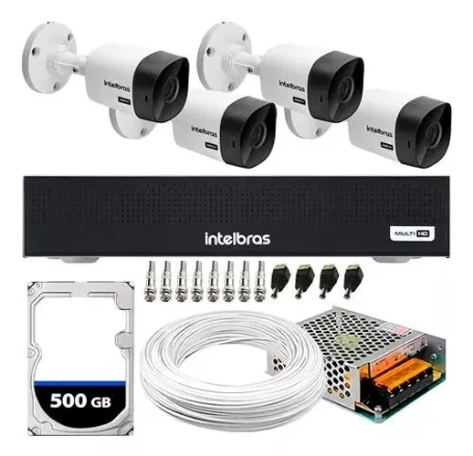KIT 4 CAMERAS FULL HD INTELBRAS