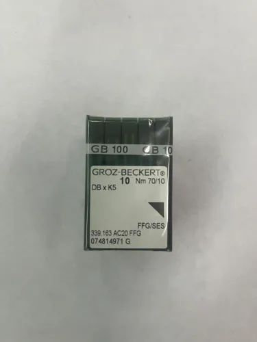 AGULHA GROZ-BECKERT DBx5 NM70x10 para máquina de bordar embalagem com 10 caixinhas NOVO