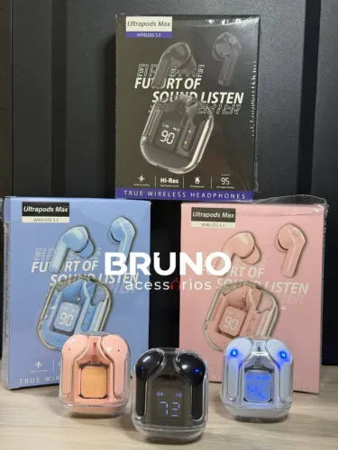 Fone de ouvido Bluetooth ultrapods max sem fio