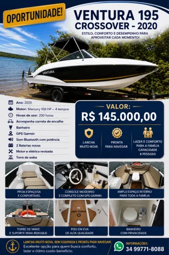 VENTURA 195 CROSSOVER 2020 - OPORTUNIDADE - R$ 145.000