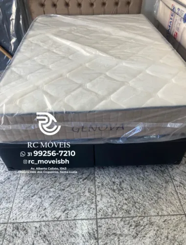 Colchão Casal D45 Ortopédico 24cm Genova Alta Densidade Firme Premium