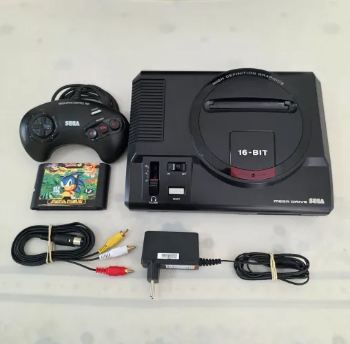 Mega Drive 1 Sem TMSS Completo + 1 Jogo.