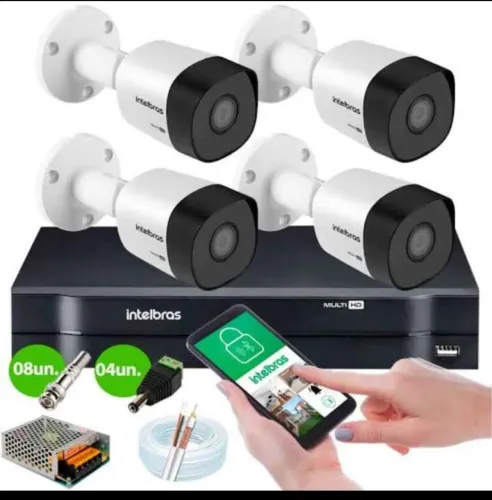 APROVEITE!!!! KIT DE 4 CÂMERAS INTELBRAS