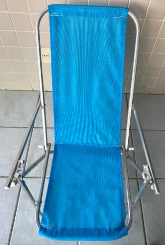 Cadeira praia azul